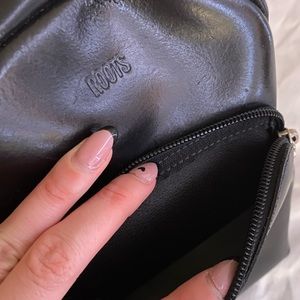Roots genuine leather mini backpack